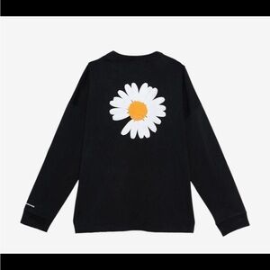Black Kids Shirt with Daisy Print